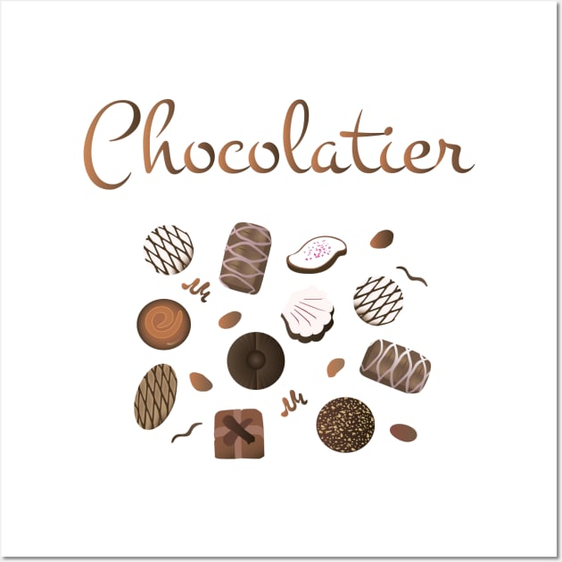 Chocolatier Chocolate Candies Wall Art by NorseTech